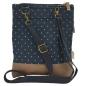 Preview: Handtasche Canvas Crossbag No Name Punkte Navy Blau